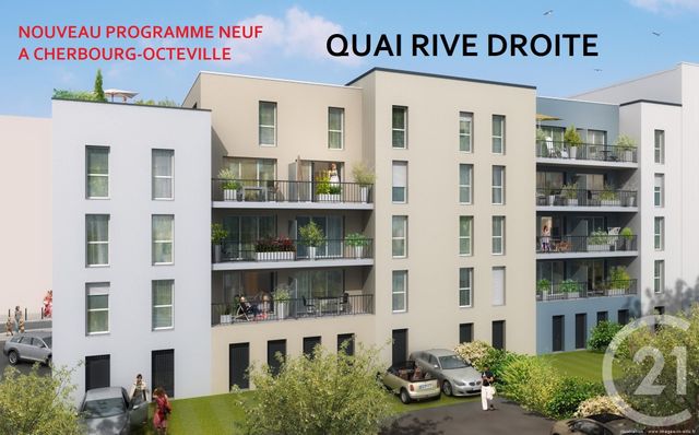 Appartement F3 à vendre - 3 pièces - 64.29 m2 - CHERBOURG EN COTENTIN - 50 - BASSE-NORMANDIE - Century 21 Hervé Regnault